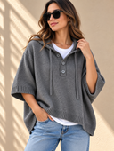 Easygoing Hooded Cape