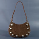 Sienna Sol Suede Studded Hobo Shoulder Bag
