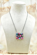 Kandy Bar Stone Cluster Necklaces-Necklaces-Krush Kandy, Women's Online Fashion Boutique Located in Phoenix, Arizona (Scottsdale Area)
