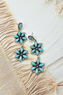 Serenity's Cluster Stone Drop Earrings-Earrings-Krush Kandy, Women's Online Fashion Boutique Located in Phoenix, Arizona (Scottsdale Area)