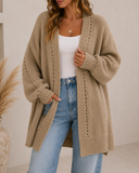 Everyday Canyon Knit Basic Long Cardigan