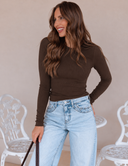 Everyday Luxe Ribbed Long Sleeve Top