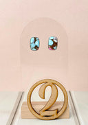 Cotton Candy Slab Studs Bno. 29-Earrings-Krush Kandy, Women's Online Fashion Boutique Located in Phoenix, Arizona (Scottsdale Area)