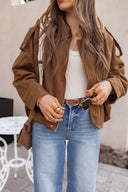 Simply Chic Luxe Suede Jacket-Jackets-Krush Kandy, Women's Online Fashion Boutique Located in Phoenix, Arizona (Scottsdale Area)