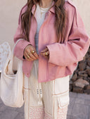 Simply Chic Luxe Suede Jacket-Jackets-Krush Kandy, Women's Online Fashion Boutique Located in Phoenix, Arizona (Scottsdale Area)