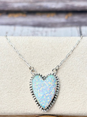 Long Heart Stone Slab Necklace MADE TO ORDER-Necklaces-Rae Collective, Women's Online Fashion Boutique Located in Phoenix, Arizona (Scottsdale Area)