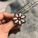 Cute Stamped Stone Flower Ring | Krush Exclusive-Cluster Rings-Rae Collective, Women's Online Fashion Boutique Located in Phoenix, Arizona (Scottsdale Area)