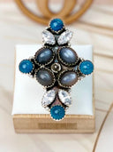 Stargazer Moonstone Rings-Rings-Krush Kandy, Women's Online Fashion Boutique Located in Phoenix, Arizona (Scottsdale Area)