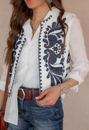 Callie Chic Embroidered Vest-Vests-Rae Collective, Women's Online Fashion Boutique Located in Phoenix, Arizona (Scottsdale Area)