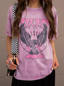 Free Bird Mineral Washed Tee | PREORDER NOW OPEN-Graphic Tees-Rae Collective, Women's Online Fashion Boutique Located in Phoenix, Arizona (Scottsdale Area)