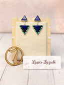 Solstice Edge Stone Drop Earrings MADE TO ORDER-Earrings-Krush Kandy, Women's Online Fashion Boutique Located in Phoenix, Arizona (Scottsdale Area)