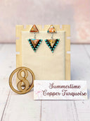 Solstice Edge Stone Drop Earrings MADE TO ORDER-Earrings-Krush Kandy, Women's Online Fashion Boutique Located in Phoenix, Arizona (Scottsdale Area)
