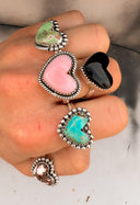 With All My Love Single Stone Heart Ring MADE TO ORDER-Statement Rings-Rae Collective, Women's Online Fashion Boutique Located in Phoenix, Arizona (Scottsdale Area)