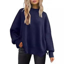 Luxe Viscose Cozy Comfort Side Slit Sweater-Sweaters-Krush Kandy, Women's Online Fashion Boutique Located in Phoenix, Arizona (Scottsdale Area)
