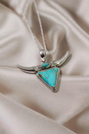 Lassie's Wild Horn Stone Pendant-Chain Necklaces-Rae Collective, Women's Online Fashion Boutique Located in Phoenix, Arizona (Scottsdale Area)
