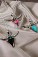 Lassie's Wild Horn Stone Necklace-Chain Necklaces-Rae Collective, Women's Online Fashion Boutique Located in Phoenix, Arizona (Scottsdale Area)