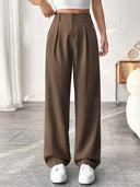 The Skyline High Rise Wide Straight Leg Pants | S-2X