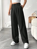 The Skyline High Rise Wide Straight Leg Pants | S-2X