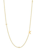 Cubic Zirconia Letter Minimalist Necklace-Necklaces-Krush Kandy, Women's Online Fashion Boutique Located in Phoenix, Arizona (Scottsdale Area)