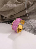 Enamel Geometric Vintage Band Ring-Earrings-Krush Kandy, Women's Online Fashion Boutique Located in Phoenix, Arizona (Scottsdale Area)