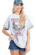 Free Bird Mineral Washed Tee | PREORDER NOW OPEN-Graphic Tees-Rae Collective, Women's Online Fashion Boutique Located in Phoenix, Arizona (Scottsdale Area)