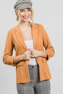 Let's Get Takeout Button Detail Blazer-Blazers-Rae Collective, Women's Online Fashion Boutique Located in Phoenix, Arizona (Scottsdale Area)
