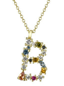 Dainty Initial Cubic Zirconia Necklace-Necklaces-Krush Kandy, Women's Online Fashion Boutique Located in Phoenix, Arizona (Scottsdale Area)