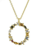 Dainty Initial Cubic Zirconia Necklace-Necklaces-Krush Kandy, Women's Online Fashion Boutique Located in Phoenix, Arizona (Scottsdale Area)