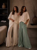 Boho Breeze Lace Flare Pants