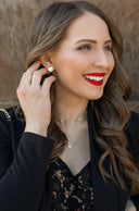 Big Circle Cut Stud Earrings-Earrings-Rae Collective, Women's Online Fashion Boutique Located in Phoenix, Arizona (Scottsdale Area)