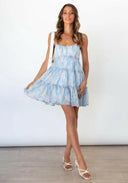 Dreamy Floral Mini Dress-Dresses-Krush Kandy, Women's Online Fashion Boutique Located in Phoenix, Arizona (Scottsdale Area)