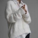 Luxe Soft Fuzzy Button Cardigan-Cardigans-Krush Kandy, Women's Online Fashion Boutique Located in Phoenix, Arizona (Scottsdale Area)
