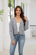 Relaxed Button Bow Long Sleeve Cardigan-Cardigan-Krush Kandy, Women's Online Fashion Boutique Located in Phoenix, Arizona (Scottsdale Area)