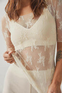 Sheer Lace Top-Blouses-Krush Kandy, Women's Online Fashion Boutique Located in Phoenix, Arizona (Scottsdale Area)