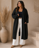Open Long Knit Cardigan