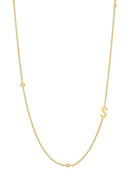 Cubic Zirconia Letter Minimalist Necklace-Necklaces-Krush Kandy, Women's Online Fashion Boutique Located in Phoenix, Arizona (Scottsdale Area)