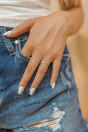 Boho Crescent Moon Ring-Dainty Rings-Rae Collective, Women's Online Fashion Boutique Located in Phoenix, Arizona (Scottsdale Area)