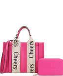 Cheers (Tote Bag) Shoulder Bag With Wallet Set-Purses & Bags-Rae Collective, Women's Online Fashion Boutique Located in Phoenix, Arizona (Scottsdale Area)