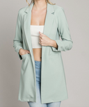 Zoom Meeting Lined Long Blazer Jacket-Blazers-Rae Collective, Women's Online Fashion Boutique Located in Phoenix, Arizona (Scottsdale Area)