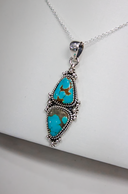 Two Stone Pendant-Chain Necklaces-Rae Collective, Women's Online Fashion Boutique Located in Phoenix, Arizona (Scottsdale Area)