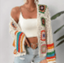 Blooming Flowers Crochet Cardigan