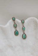 Classic Three Stone Twisted Rope Earrings-Drop Earrings-Rae Collective, Women's Online Fashion Boutique Located in Phoenix, Arizona (Scottsdale Area)