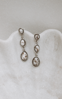 Classic Three Stone Twisted Rope Earrings-Drop Earrings-Rae Collective, Women's Online Fashion Boutique Located in Phoenix, Arizona (Scottsdale Area)