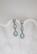 Classic Three Stone Twisted Rope Earrings-Drop Earrings-Rae Collective, Women's Online Fashion Boutique Located in Phoenix, Arizona (Scottsdale Area)