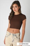 Ribbed Baby Tee-Short Sleeve Tops-Rae Collective, Women's Online Fashion Boutique Located in Phoenix, Arizona (Scottsdale Area)