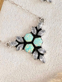 White CZ & Multi Opal Icebreaker Necklaces-Chain Necklaces-Rae Collective, Women's Online Fashion Boutique Located in Phoenix, Arizona (Scottsdale Area)
