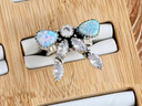 One Of A Kind Opal & White CZ Rings-Rings-Rae Collective, Women's Online Fashion Boutique Located in Phoenix, Arizona (Scottsdale Area)