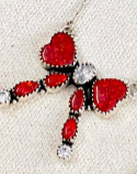Red Opal & White CZ Necklaces-Chain Necklaces-Rae Collective, Women's Online Fashion Boutique Located in Phoenix, Arizona (Scottsdale Area)
