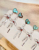 Multi Stone Bow Earrings-Stud Earrings-Rae Collective, Women's Online Fashion Boutique Located in Phoenix, Arizona (Scottsdale Area)