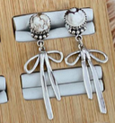 Multi Stone Bow Earrings-Stud Earrings-Rae Collective, Women's Online Fashion Boutique Located in Phoenix, Arizona (Scottsdale Area)